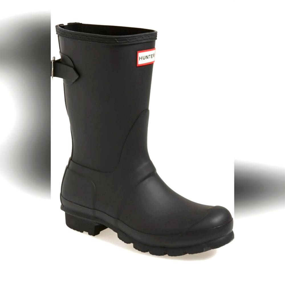 HUNTER Original Short Back Adjustable Rain Boot NWT